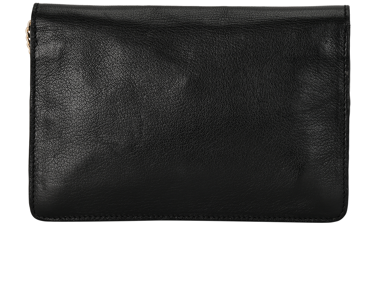 Bayswater Clutch Wallet On Chain, &pound;450, Handbags, Black, Leather, Back view